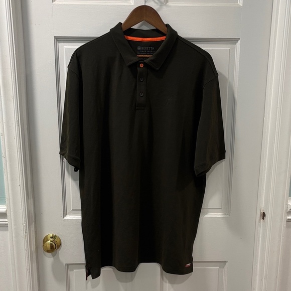 beretta Other - Beretta Polartec Power Air Polo Size XXL Moss Green Golf Office Outdoors Preppy